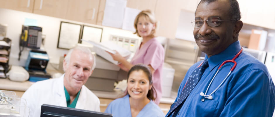 Doctors Office with Smiling Staff