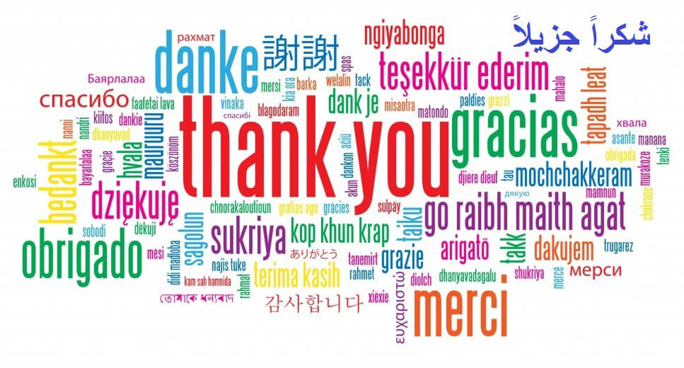 Thank You in Multiple Languages